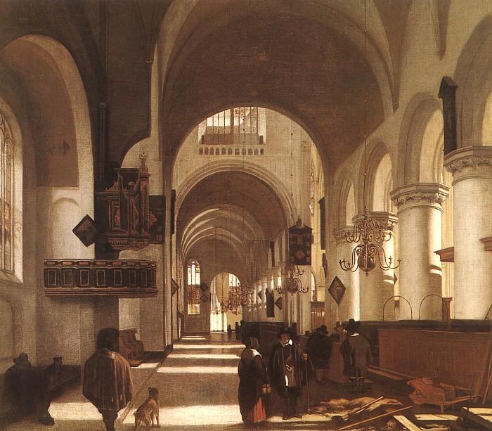 Emmanuel de Witte Interior of a Church oil painting image